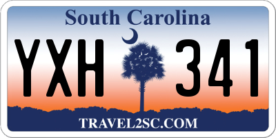 SC license plate YXH341