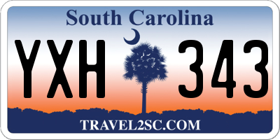 SC license plate YXH343