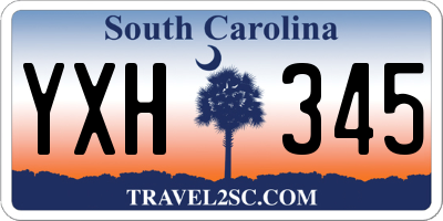 SC license plate YXH345