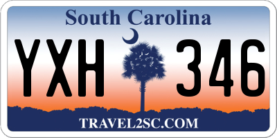 SC license plate YXH346