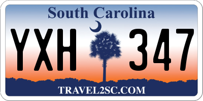 SC license plate YXH347