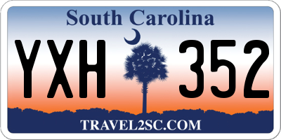 SC license plate YXH352