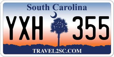 SC license plate YXH355