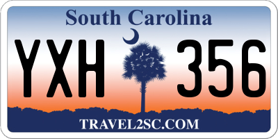 SC license plate YXH356