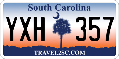 SC license plate YXH357