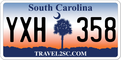 SC license plate YXH358