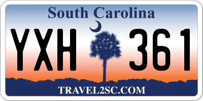 SC license plate YXH361