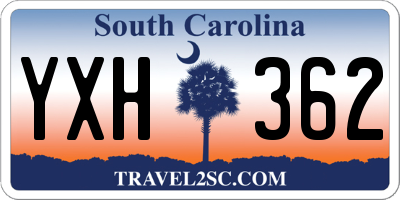 SC license plate YXH362