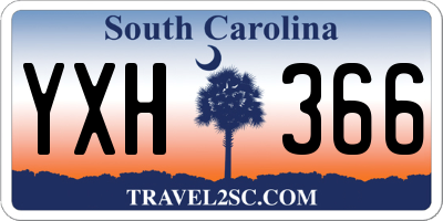 SC license plate YXH366