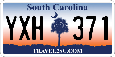 SC license plate YXH371