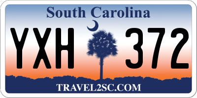 SC license plate YXH372