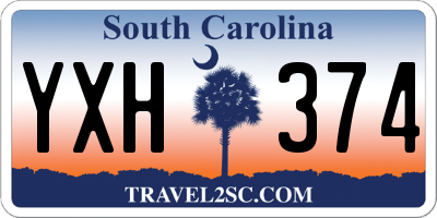 SC license plate YXH374