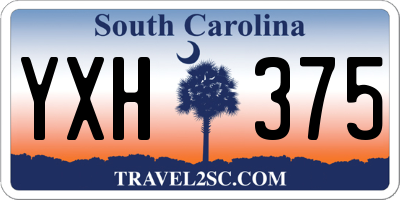 SC license plate YXH375
