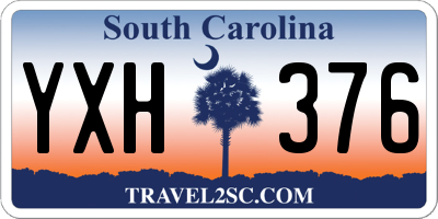SC license plate YXH376