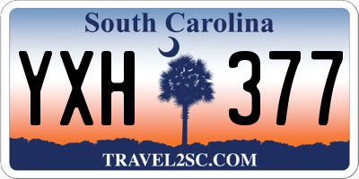 SC license plate YXH377