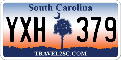 SC license plate YXH379
