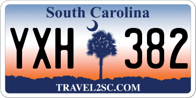 SC license plate YXH382