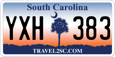 SC license plate YXH383