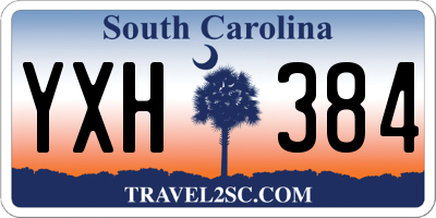 SC license plate YXH384