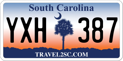 SC license plate YXH387