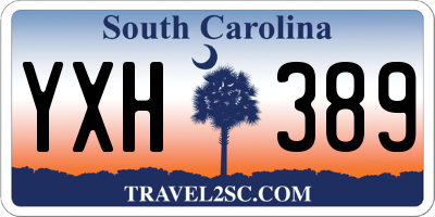 SC license plate YXH389