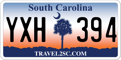 SC license plate YXH394