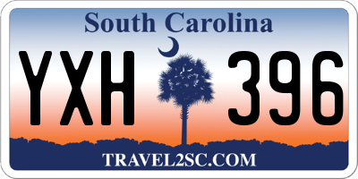SC license plate YXH396
