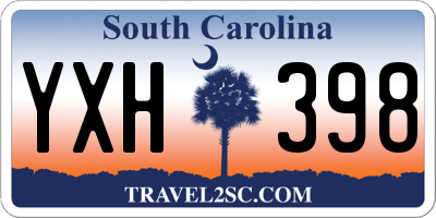 SC license plate YXH398