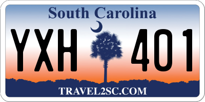 SC license plate YXH401