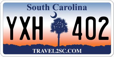 SC license plate YXH402
