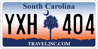 SC license plate YXH404