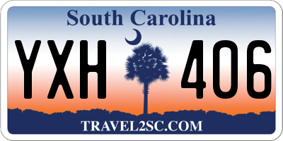 SC license plate YXH406