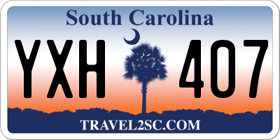 SC license plate YXH407