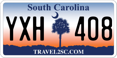 SC license plate YXH408
