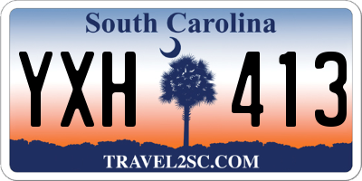 SC license plate YXH413