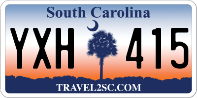 SC license plate YXH415
