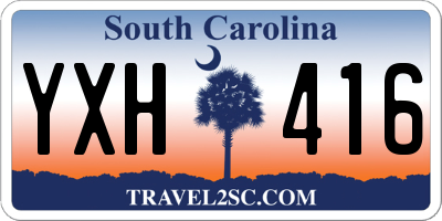 SC license plate YXH416