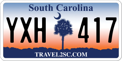 SC license plate YXH417
