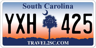 SC license plate YXH425