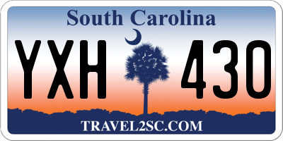 SC license plate YXH430