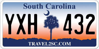 SC license plate YXH432
