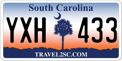 SC license plate YXH433