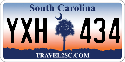 SC license plate YXH434