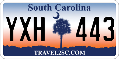 SC license plate YXH443