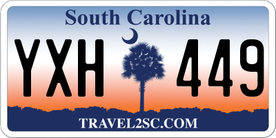 SC license plate YXH449