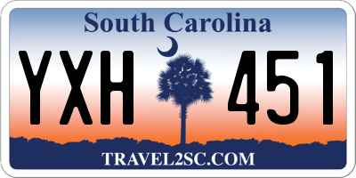 SC license plate YXH451