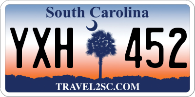 SC license plate YXH452