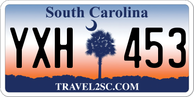 SC license plate YXH453