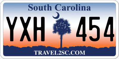 SC license plate YXH454