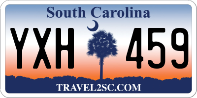SC license plate YXH459